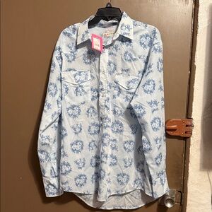 Roper- Sample Men’s  Floral Western Button Down Shirt